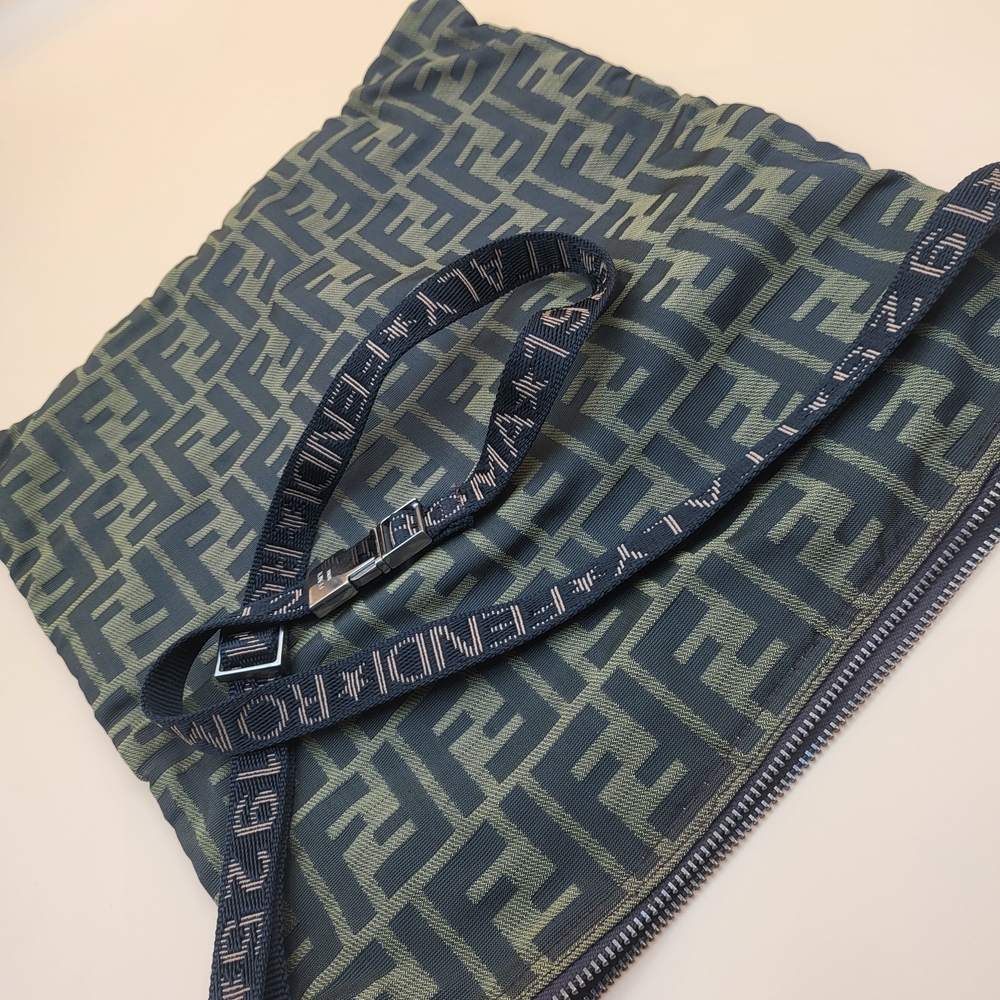 FENDI Zucca Canvas One Shoulder Crossbody Bag,, Authentic.!!! - Picture 12 of 16